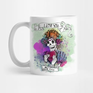 Sugar Skull Love Mug